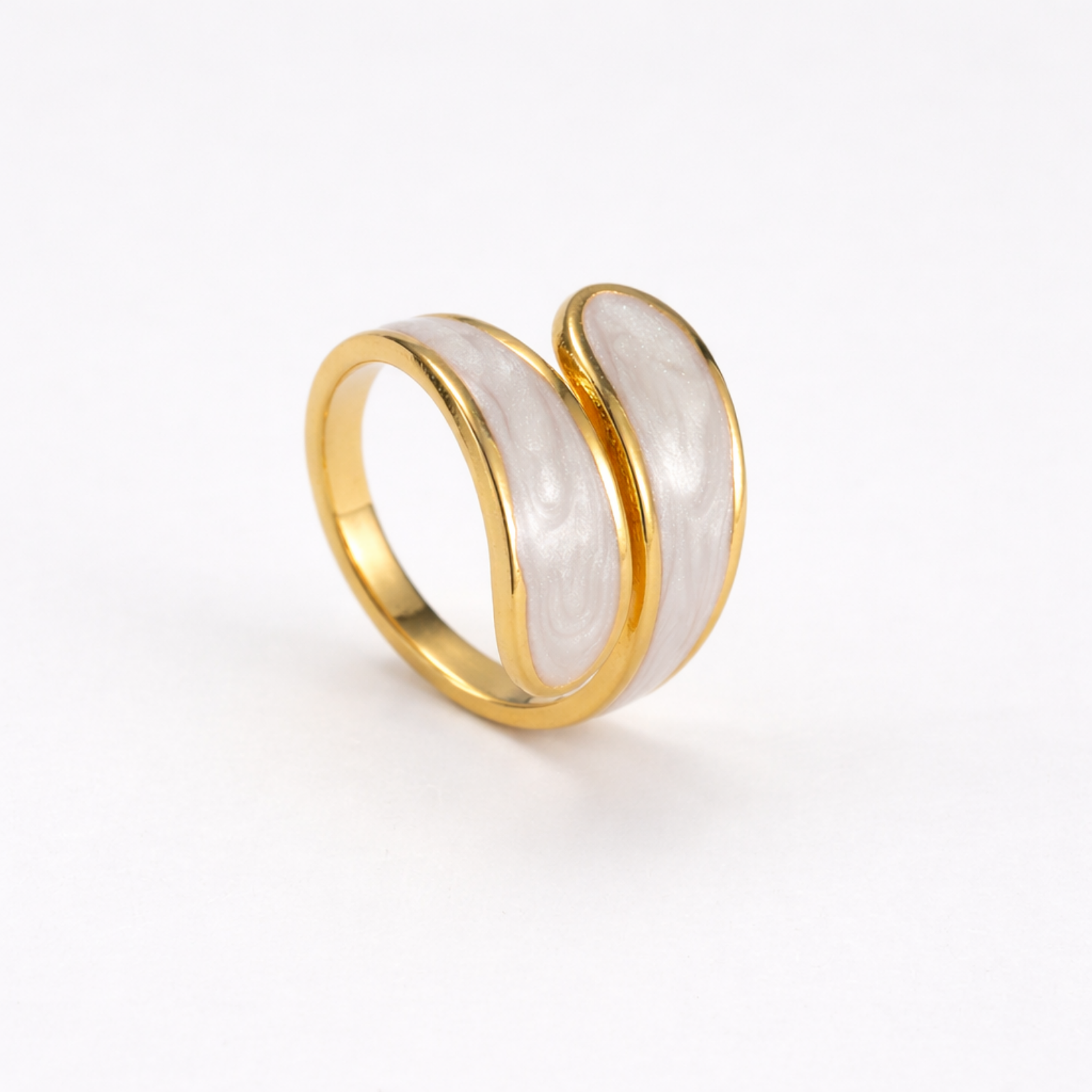 Opaline Curve Ring