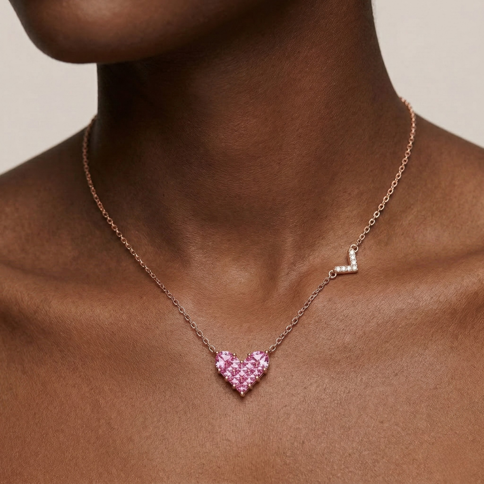 Rosalie Heart Necklace